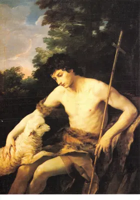 Saint Jean-Baptiste — peinture à l'huile — éditeur Guido Reni, Nantes, Musée des Beaux-Arts
