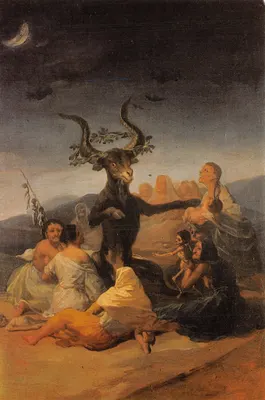 Le Macho cabrío — scène de culte satanique avec bouc cornu — éditeur Trébol foto, n° (91) 4480388