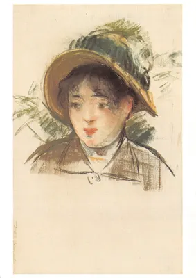 Junge Frau mit Sommelhelm — Pastell — Fondation Pierre Gianadda, Martigny