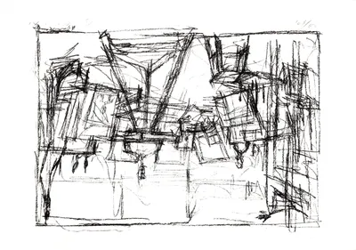 Buste dans l'atelier — Giacometti, 1955 — Imprimerie Arté, Paris, C 20