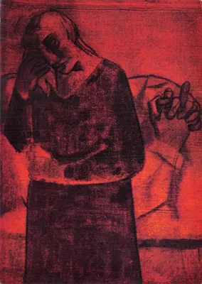 Église de Saint-Hugues-de-Chartreuse — Détail d'un panneau : La mort — Peinte et décorée par J.M. Pirot