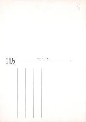 乡村风景 — 草顶农舍与背景的山脉 — 出版商 RHODAUNA，编号 R 91978 — 背面