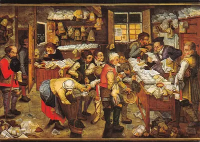 Le paiement de la dîme — scène de marché — éditeur Uitg. VAN MIEGHEM A. — Oostende