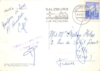 Hérisson buveur de vin — scène de vignoble avec grappes et tonneau — éditeur 'Frimé' et n° 311 — Verso