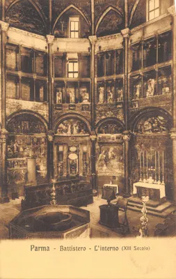 Parma - Battistero - L'interno (XIIIe siècle) — éditeur F.III Bocchialini - Parma - 35986