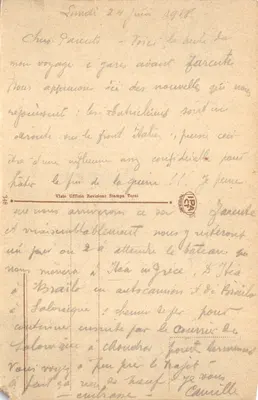 Piazza Venezia — vue du Vittoriano — éditeur 'Visto Ufficio Revisioni Stampa Terai' — Verso