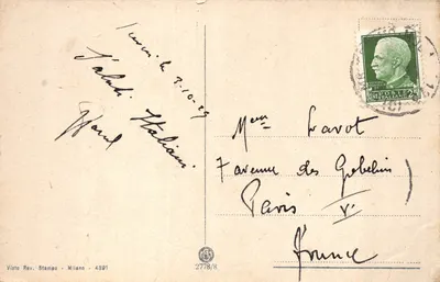 Torino — Il Po — La Gran Madre di Dio e Monte dei Cappuccini — Viato Rev. Stampa Milano 4391 — Verso