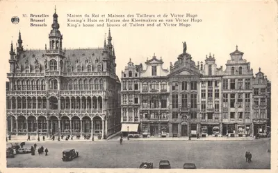 Bruxelles - Maison du Roi et Maisons des Tailleurs et de Victor Hugo — éditeur Phototypie A. Dohmen, Bruxelles, n°30