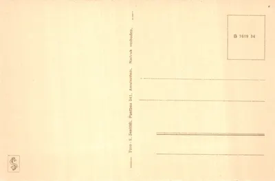 ’s-Gravenhage, Vredespaleis — éditeur Foto-S. Seallit, Amsterdam — Verso