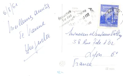 Wiedeń — nocna widok kilku zabytków — wydawca 'Echte Photographie' n° 819 — Rewers