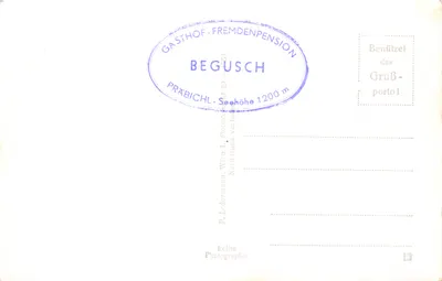 Gipfelkreuz am Polster — croix au sommet du Polster, 1911 m, avec Erzberg, Stmk. — éditeur Stmk. n° 41911 — Verso