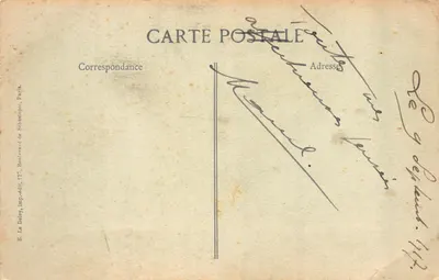 Salonique — La Tour Blanche — Éditeur E. Le Deley, Paris — Verso