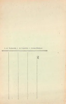安特卫普 — 马场 — 出版商 J.-B. Verhoeven, Aqueduc 大道 4号 — 比利时安特卫普 — 背面