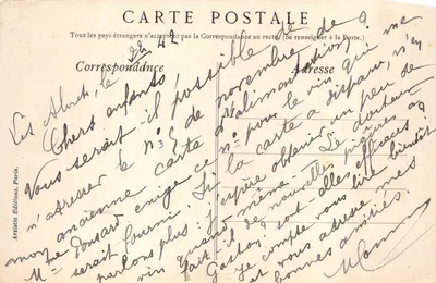 Vue d'un poste de Fourrures à l'embouchure de la Koksoak River — Exposition de Bruxelles 1910, Revillon Frères — Verso
