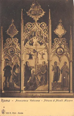 Roma - Pinacoteca Vaticana - Pittura di Nicolò Alunno — Éditeur E. Risi, n° 532