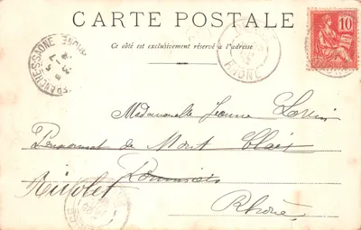 Genève — Les Tours de St-Pierre — éditeur J.J. 13M — Verso
