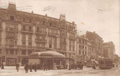 Lausanne — Place Saint-François — éditeur Bonnard, n° 1405