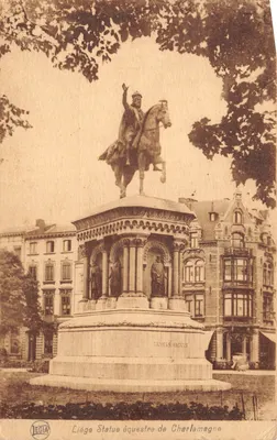 Liège - Statue équestre de Charlemagne — éditeur LEGIA, n° de série non visible