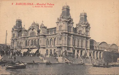 Barcelone — Palais Mondial — L. Roisin, fot. Barcelona