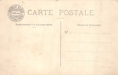 Port de Colombo — vue du port avec navire à vapeur — éditeur CHOCOLAT KLAUS, n° 11 — Verso