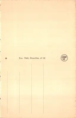 Westende — Widok Westende-Palace i Westende Tennis Club — wydawca Thill, Bruksela, n° 22 — Rewers