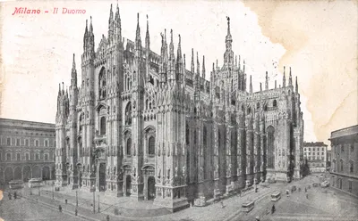 Milano – Il Duomo — vue du cathédrale gothique, éditeur Viste Rev. Stampa, n° 3150/1