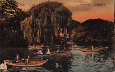 Coln a Rh. — Volksgarten - Kahnstation — Heuss & Co. Graph Kunstanstalt, Cöln-Lindenthal