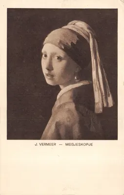 J. Vermeer — Meisjeskopje — éditeur Uitg. Wenenk & Snel, Den Haag