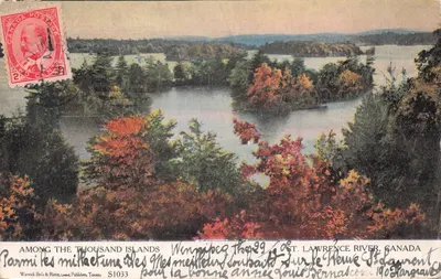Parmi les mille îles — vue sur le fleuve Saint-Laurent — Warwick Bro's & Rutter, Limited, Toronto, S1033