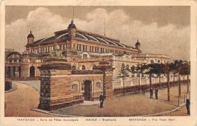 Mayence — Salle de Fêtes municipale — éditeur K. S. M. No. 422