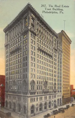 Le Real Estate Trust Building — Philadelphia, Pa. — éditeur IMPRIMÉ SUR LA CARTE n° 207