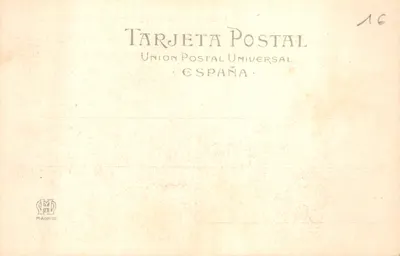 La Campana de Huesca — scène historique avec pendus et groupes de personnages — J. Casado del Alisal, Serie Núm. 1 — 뒷면