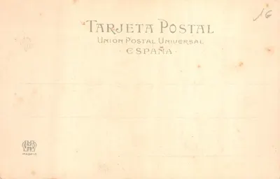 La Pastorcita — scène pastorale avec une jeune fille et un agneau — M. Ramírez, I. Serie Num. 7 — 뒷면