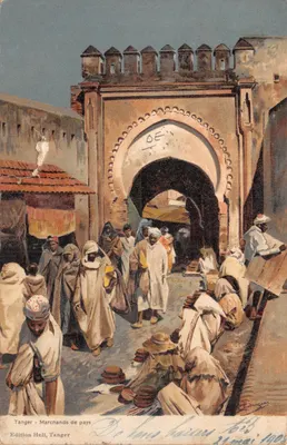 Tanger - Marchands de pays — Porte de la ville, éditeur Edition Hell, Tanger