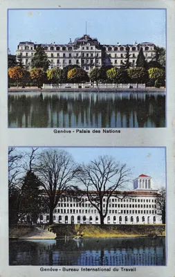 Genève - Palais des Nations et Bureau International du Travail — Édition Jaeger Genève