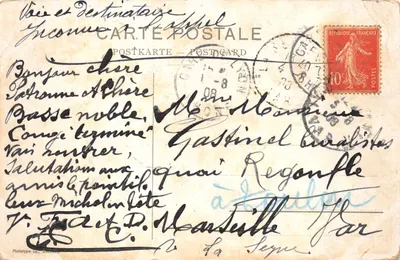Genève — Île Rousseau et Mont Blanc — Phototypie C.A., Genève, n° 948 — 뒷면