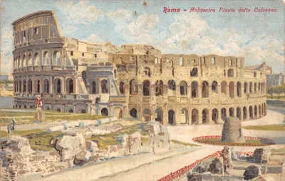 Roma — Anfiteatro Plavio detto Colosseo. — Éditeur : Union Postale Universelle, n° 1832-4