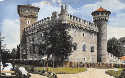 Torino — Castello Medioevale — éditeur Atelier H. Suggenheim & Cie, Zörich, n° 14390