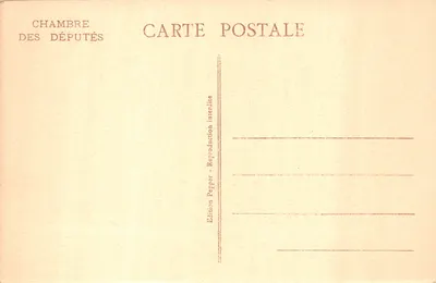 Chambre des Députés — Commission des Finances — Édition Pepper — Verso