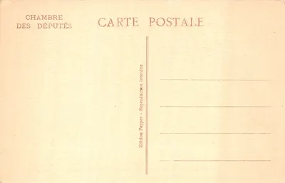 Chambre des Députés — Bibliothèque (côté Nord) — Édition Pepper — Verso