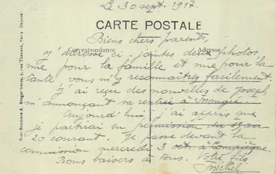 PierreFonds — Château — Entrée principale — éditeur impr. sur la carte — Verso