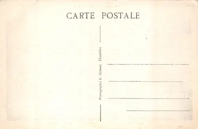 Route du Mont du Chat, Bourdeau et le Lac du Bourget — La Savoie Touristique, n° 2870 — Verso