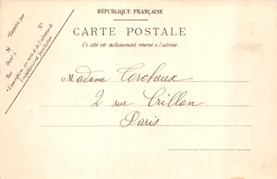 Boulogne-sur-Mer — Promenade du Prince Albert — éditeur A.C. 31 — Verso