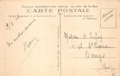 Chamonix-Mont-Blanc — L'Avenue de la Gare et les Aiguilles. — Carlton Hotel et Restaurant. — Éditeur L. Morand, phot.-édit — 뒷면