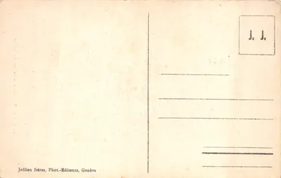 Chemin de fer du Salève — vue du train en montée — J. J. - 1713 — Verso