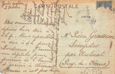Lourdes — Les Piscines — éditeur PROVOSTE LAROQUE FRÈRES, n° 198 — 뒷면