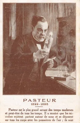 Pasteur — portrait en laboratoire — éditeur imprimeur non visible