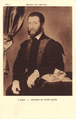 Portrait de Pierre Quthe — Musée du Louvre — F. Clouet — n° 127 A