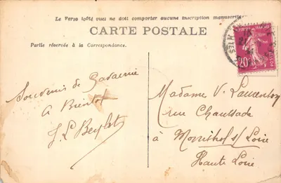 Brèche de Roland et Casque — vue des sommets enneigés — C.C. - 82. GAVARNIE — 뒷면