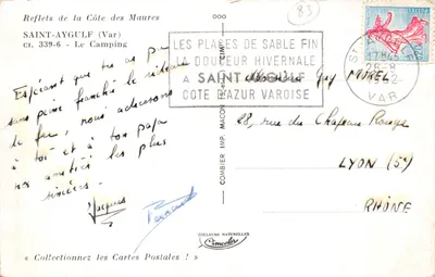 Camping de Saint-Aygulf — Sandstrände — Verlag Cim — Rückseite
